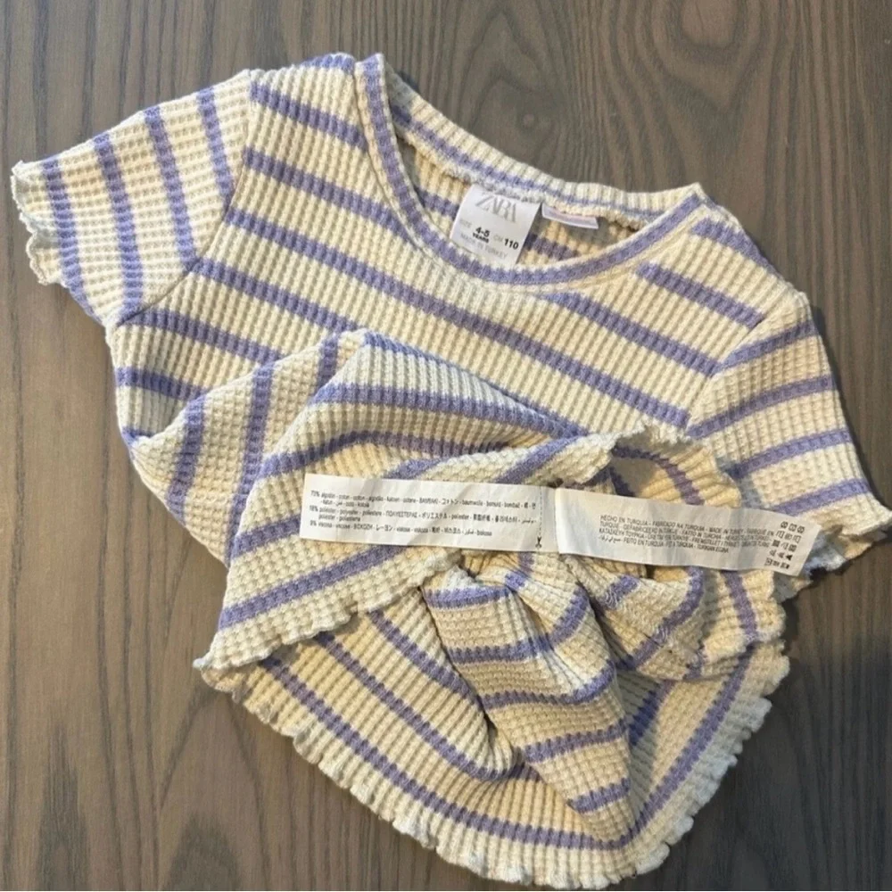 ZARA TODDLER GIRL STRIPED KNIT T-SHIRT AND SHORTS NWOT